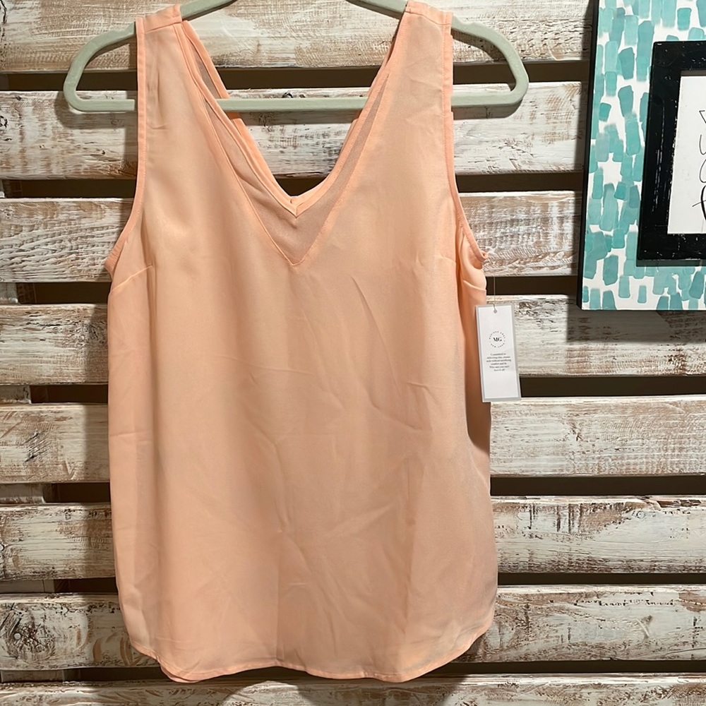 🔥🔥 (3/$20) 
NWT Madison Grey New York Light Pink Sleeveless Top Size Small